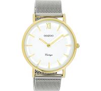 OOZOO Montre Vintage Unisexe - Argent/or C20116