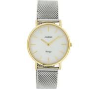 OOZOO Montre Vintage Unisexe - Argent/or C20124