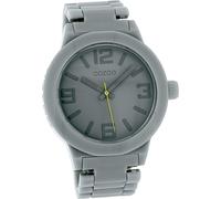 Oozoo plastique dames montre mate analogique à quartz bracelet gris Timepieces D2UOC3680A
