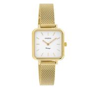 Oozoo Vintage Montre Femme Carrée Bracelet Métallique 26x26MM Nacre - Variante : or/blanc