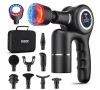 OOZZ Pistolet de massage avec chaleur et froid, masseur pour la récupération musculaire, masseur chauffant, capteur de force, double batterie, pistolet de massage corporel avec étui, OZ-3631