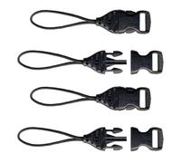 OP/TECH USA 1301082 Mini QD Loops - 1,5 mm - Connecteurs syst me (noir) - Ensemble pour appareils photo, t l phones portables et jumelles