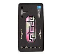 Op3ra Pro Touche complète 34 x 96 mm en bois d'érable 5 plis faite à la main, plateau de qualité supérieure, impression UV, essieux simples et 5 roues à roulement en uréthane, bagues de rechange