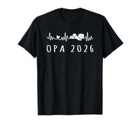Opa 2026 Rythme de cœur Grossesse annoncer T-Shirt