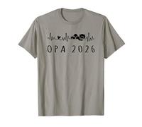Opa 2026 Rythme de cœur Grossesse annoncer T-Shirt