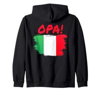 OPA! Funny Traditional Greek Italian Flag Quote Sweat à Capuche