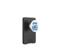 OPA! Funny Traditional Greek Party Quote & Flag of Greece PopSockets PopWallet pour MagSafe