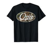 Opa German Grandpa Camo Vintage Throwback Style T-Shirt