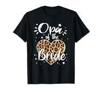 Opa of The Bride I Loved Her First Cœur léopard Mignon T-Shirt