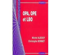 Opa, ope et lbo - Michel Albouy - Economica - broché - Etude