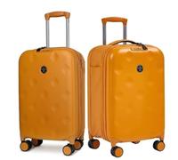 Opaeroo 1 Valise Cabine Pliable, Valise légère Extensible avec Roues silencieuses 360° et Serrure de sécurité, Sac de Voyage Gris pour Gain de Place Yellow L