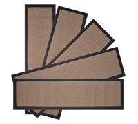 Opaeroo 5 pièces Tapis de Marche d'escalier antidérapant Tapis de Course en Caoutchouc Tapis de Bande de roulement pour intérieur Chien de Compagnie marches d'escalier Tapis d'escalier Tapis 85x30cm
