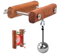 Opaeroo Testicule en Bois presticules Testicules Clamp Ball Crusher avec des Boules métalliques érection érection Traineur Sex Toys for Men