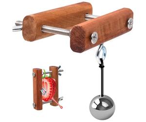 Opaeroo Testicule en Bois presticules Testicules Clamp Ball Crusher avec des Boules métalliques érection érection Traineur Sex Toys for Men