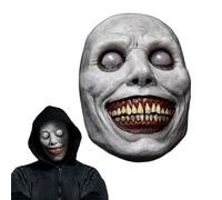 OPAHUTER Masque de Démons Souriants pour Halloween, Masque d'Horreur en Latex, Masque Effrayant Monster pour Cosplay Déguisement