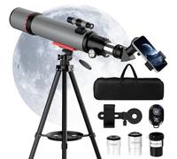 Opaita Télescope pour adultes haute puissance - Ouverture de 90 mm - Télescope réfracteur 600 mm pour enfants et débutants - Télescopes d'astronomie portables professionnels avec adaptateur de