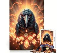 Opal Raven Stonimal pour Adultes, Puzzle de 1000 pièces, défi Mental, Jouet d'évasion Calme, pièce de Collection d'art découpée avec précision (38x52cm)