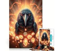 Opal Raven Stonimal pour Adultes, Puzzle de 1000 pièces, défi Mental, Jouet d'évasion Calme, pièce de Collection d'art découpée avec précision (38x52cm)