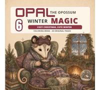 Opal Winter Magic: A Cute and Cozy Winter Coloring Book for Adults and Teens Featuring an Adorable Opossum, Snow Days, Cocoa, Cafés and Bold, Easy Designs for Relaxation