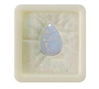 Opale de feu certifiée originale de55Carat, pierre précieuse de 8 carats en forme de poire, pierre de naissance astrologique d'octobre, bijoux du zodiaque Balance