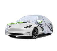 Opaltool Bâche pour Voiture Exterieur pour Tesla Model Y 2020-2026 | avec Fermeture éclair de Porte Latérale, Impermeable, Anti UV Neige Poussière