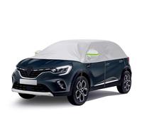 Opaltool Demi-Couverture de Toit Compatible avec Renault Captur 2016-2025, Demi Bache Voiture Exterieur avec Rrochets Ajustables et Oreillettes à Bandes Réfléchissantes