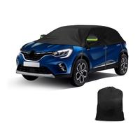 Opaltool Demi-Couverture de Toit Compatible avec Renault Captur 2016-2025, Demi Bache Voiture Exterieur avec Rrochets Ajustables et Oreillettes à Bandes Réfléchissantes