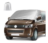 Opaltool Housse de Pare-Brise Thermique Externe für VW T5,VW Candy 2010-2020, Housse de Pare-Brise Avant Tethermique Pliable Argentée, Housse de Pare-Brise Luxus, Housse de Vamping-Car