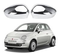 Opaltool Lot de 2 Coque de Rétroviseur de Voiture pour F-iat 500 500C 500E 2007-2024, Boîtier de Rétroviseur Extérieur, 735452185 735452186