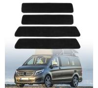 Opaltool Lot of 4 Tapis de Sol Voiture pour Mer-cedes-B-ENZ Classe V W447 Marco Polo 2014-2024 avec Portes Coulissantes, Tapis d'entrée avec Bande Adhési