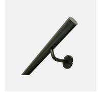 OPALU - Kit main courante en aluminium noir, avec supports de fixation