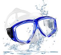 opamoo Lunettes de Plongée, Lunettes de Natation avec Réglables, Lunettes de plongée pour Adultes, Vision à 180 Degrés View avec Protection UV et Anti-Buée