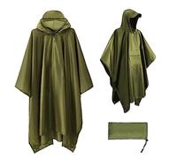 OPAMOO Poncho Pluie, Cape de Pluie Léger Réutilisable Poncho de Pluie avec Capuche Raincoat Respirant Veste de Poncho Imperméable pour Camping, Activités en Plein Air, Moto/Vélo et la Randonnée