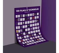 Opari Poster à Gratter 100 Films d'Horreur à Voir dans sa Vie - Affiche 70x50 cm - Illustrations Originales - Papier PEFC - Fabriqué en France - Idée Cadeau pour Amateurs de Frissons