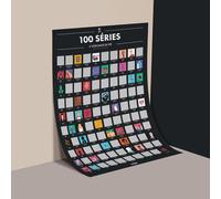 Opari Poster à Gratter 100 Séries à Voir dans sa Vie - Affiche Murale 70x50 cm - Papier PEFC - Illustrations Originales - Fabriqué en France - Idée Cadeau Culture Pop