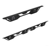 Opatiny 1 paire de couvre-joints en acier inoxydable, longueur réglable de 35 à 70 cm, pour four, cuisinière et appareils de cuisine, noir