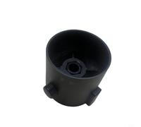 Opatiny 1 paire de poignées de contrôle de la température de douche, volant thermostatique ABS avec indicateur blanc, 40 x 40 mm, noir pour robinets de baignoire