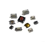Opatiny 250pcs Assortiment de 10 Types Tactile Bouton Poussoir Commutateur pour Voiture Télécommande Clé Electronique Microswitch Kit