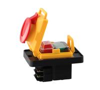 Opatiny 4 broches 16 A 250 V IP54 Bouton poussoir interrupteur d'arrêt KJD12 tour jaune et noir