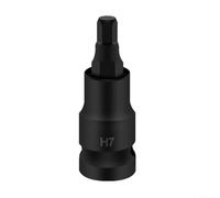 Opatiny Adaptateur de douille hexagonale 1/2", tête à manchon en acier au chrome vanadium pour liquet et tournevis électrique, H4-H14 (55 mm, 1 pièce) (H7)