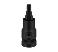 Opatiny Adaptateur de douille hexagonale 1/2", tête à manchon en acier au chrome vanadium pour liquet et tournevis électrique, H4-H14 (55 mm, 1 pièce) (H6)