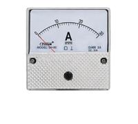 Opatiny Ampèremètre analogique DC 30 A DH-80, compatible avec 50/60 Hz, taille 80 x 80 mm