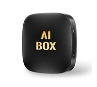 Opatiny Android TV CarPlay AI Box avec adaptateur CarPlay sans fil, magasin intégré pour Android 13, Bluetooth 5.0, design compact 12 x 9 x 2 cm, compatible avec les systèmes d'infodivertissement de