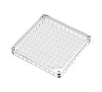 Opatiny Boîte de rangement en acrylique transparent de 12,2 x 12,2 cm pour l'organisation de l'artisanat et des bijoux, vitrine collector à 100 compartiments