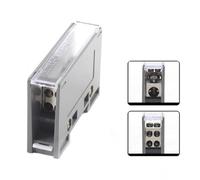 Opatiny Bornier de rail DIN 1 entrée 4 sorties 690 V 100 A 18 mm de largeur avec couvercle transparent pour rail de 35 mm, connecteur à vis pour armoires de commande et systèmes d'automatisation