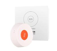 Opatiny Bouton d'alarme intelligent SOS pour Zigbee 3.0, appareil d'appel de panique étanche IP66 avec alertes d'applications en temps réel et historique des événements de 6 mois, pour Tuya Smart Home