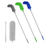 Opatiny Brosse de nettoyage de gouttière avec manche télescopique de 2,5 m pour protection de gouttière et gouttières de descente