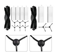 Opatiny Brosse principale, filtre et brosse latérale de rechange compatible avec aspirateur Laresar Evol 3