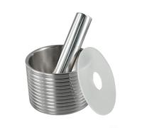 Opatiny Broyeur de pilules en acier inoxydable et mortier et pilon pour broyage de pilules, herbes, épices - Design ergonomique et robuste en acier inoxydable 304, facile à nettoyer