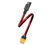 Opatiny Câble adaptateur 12 AWG pour XT60 femelle vers SAE, cordon d'alimentation de batterie solaire en cuivre étamé de 15 cm avec bouchon anti-poussière pour panneaux de voiture et systèmes